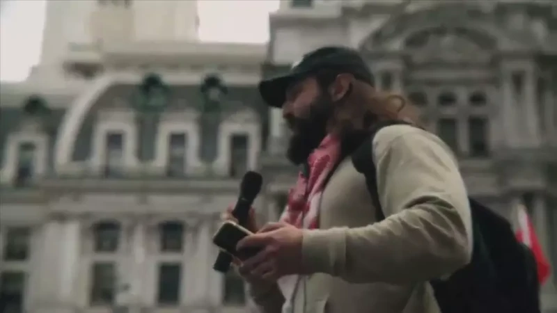 From Philly to Gaza Emergency Solidarity Rally Oct 8 2023 TikTok_James Ray speaks at anti-Israel rally in support of Hamas war crimes_#70